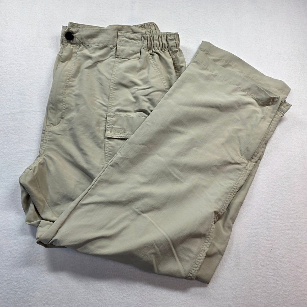 World Wide Sportsman Men's Zip Off Convertible Fishing Hiking Pants 2XL 32 Khaki